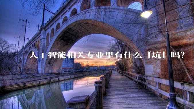 人工智能相关专业里有什么「坑」吗？